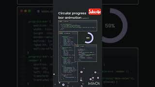 Circular Progress bar animation #shorts #css