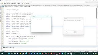 Socket Java-FX in networking Client & Server communication #Java #GUI #Java-FX #Socket #Network