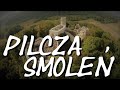 Zamek Pilcza w Smoleniu z lotu ptaka .  Pilcza Castle from above . Cinematic . Relaxing music .