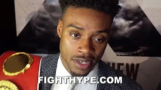ERROL SPENCE SECONDS AFTER HEATED EXCHANGE WITH SHAWN PORTER; DEAD SERIOUS & "TIRED OF TALKING"