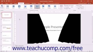 PowerPoint 2016 Tutorial Adding Slide Transition Animation Microsoft Training