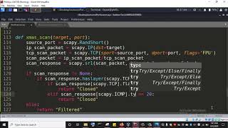Malicious Python 3 Programming: Port Scanner - xmas scan