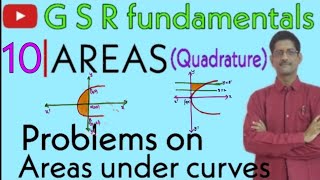 Area Under the Curves||Part #10|| Problems on Area under Curves X-axis ||Diploma||Inter-2B||By GSR||