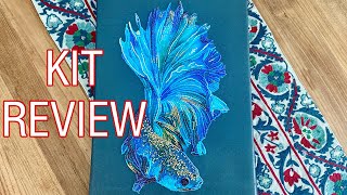 DIY Beadwork Kit Review/ Blue Fish