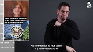Donna Summerlin sentenced to four years for defrauding deaf and elderly people