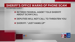 Rutherford County Sheriff's Office warns of phone scam
