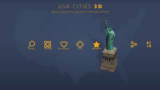 USA cities 3D: geography quiz, trivia