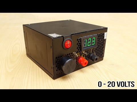 How To Make Adjustable 1 To 20 Voltage Power Supply From Old Psu