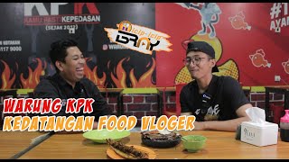 WARUNG KPK KEDATANGAN FOOD VLOGER STREET FOOD REVIEW INDONESIA | iga bakar dinosaurus