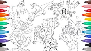 Coloring ALL Sub-Legendary Pokémon - GEN 1 to GEN 9