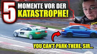 THESE 5 incredible moments should have ended in a CRASH! #nürburgring #touristtrips