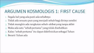 NGAJI FILSAFAT: ADANYA TUHAN - ARGUMEN KOSMOLOGIS (1)