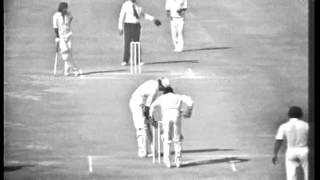 Rare, classic - India vs Pakistan 1st Cricket Test Match 1978-79. Pak 1st innings part 2.