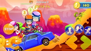 Niki Bike Race | Volcano Levels | Vlad Niki Kids Bike Racing 2022 Game Play #13 | Abdullah Gaming 🎮