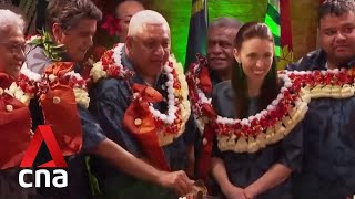 Pacific island leaders agree to take united approach on climate change, security