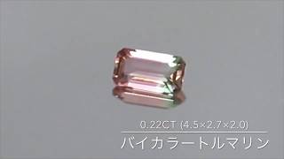 バイカラートルマリン0.22ct