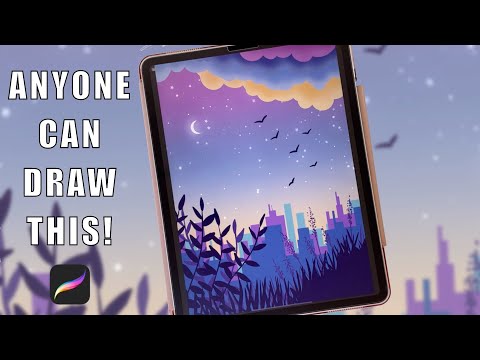 Procreate Drawing For Beginners! Easy Step By Step Tutorial - YouTube