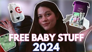 How To Get FREE BABY STUFF 2024 | unboxing + how to get baby freebies