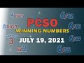 P53M Jackpot Grand Lotto 6/55, EZ2, Suertres, 4Digit, and Megalotto 6/45 | July 19, 2021