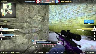 CS:GO - KennyS - 1 Vs. 2 Against - TSM - Karrigan Fail! - Cobblestone