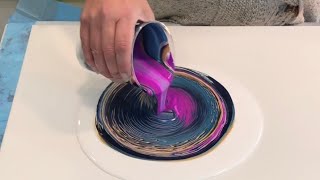 Spectacular Transparent Ring Pour/acrylic pour