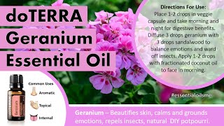 Fabulous doTERRA Geranium Essential Oil Uses