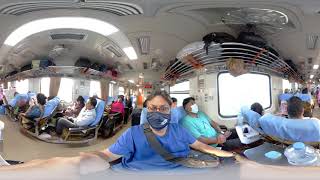 A journey by train in 360°🚂|| Kishoreganj to Dhaka|| Kishoreganj Express|| Bangladesh|| 360° video