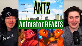 REACTING to *Antz* BETTER THAN A BUG'S LIFE?? (First Time Watching) Animator Reacts