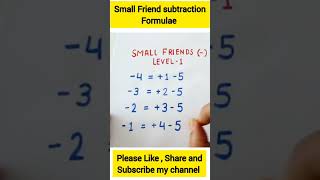 Abacus Formula -Small Friend Formulae for level 1-level 1 all formulas-abc tube tv