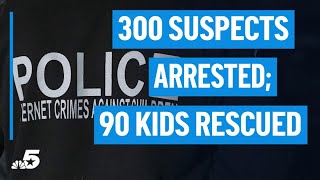 FBI, local police partner to rescue 90 children, arrest 300 suspects | NBCDFW