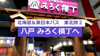 北海道＆東日本パス　東北旅２　八戸、みろく横丁へ