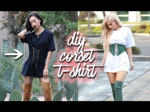 DIY | Corset T-shirt DIY | Corset T-shirt