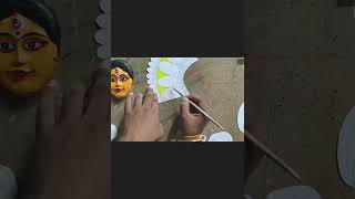Maa Durga Face Sculpture| Maa Durga wall hanging| Durga Puja 2022 #shorts #sculpture #maadurga
