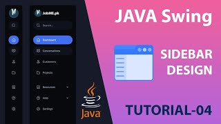 Dynamic Sidebar Section using JAVA Swing Lib | TUT-04