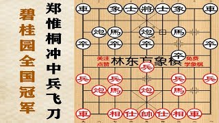 全国冠军决赛：郑惟桐冲中兵飞刀，王天一措手不及，迅速溃败