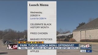 Park Tudor Black History Month lunch menu offends some