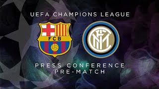 BARCELONA vs INTER | LIVE | Pre-Match Press Conference Conte + Skriniar [SUB ENG]