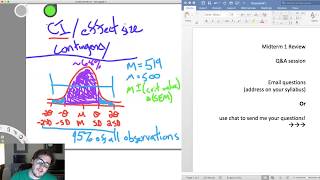Quantitative Methods Midterm 1 Question and Answer Session 6p-8p