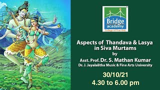 Thandavam Bharatanatyam \u0026 Lasya in Siva Murthams | Dance Sculptures | Lecdem by Dr. S. Mathan Kumar