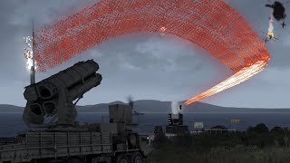 Ukrainian S-5 400 Missiles System Launch  40 Tons Missiles on Russian Fighter Jet, Helicopter-GTA 5