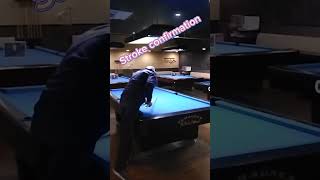 ストローク確認作業！ #billiards #aiming #人間工学的考察 #ストローク