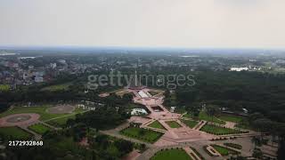 Aerial View of National Martyrs' Memorial – A Symbol of Bangladesh’s Liberation War.