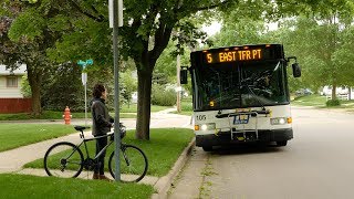 Uso de portabicicletas de Metro Transit