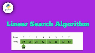 Linear Search Algorithm using Python Programming