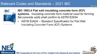 NEx Workshop F2023_9: Fire safety testing of ICF wall construction