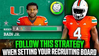 Follow This Strategy When Setting Your Recruiting Board in CFB 26 Dynasty