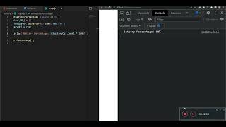 How to get Battery Percentage using Javascript ✨ || Frontend Development|| HTML CSS JAVASCRIPT