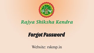 Forgot Password in RSKMP.in System