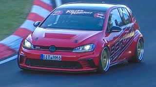 Widebody Golf 7 GTI on the Nurburgring | Porsche Killer!