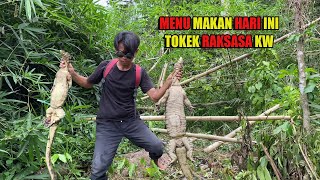 PASANG JERAT UMPAN KEPALA AYAM DI HUTAN TENGAH DESAKU DIKIRA DAPAT TOKEK RAKSASA😅 #bocahpecicilan